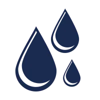 Une icône représentant des gouttes d’eau.